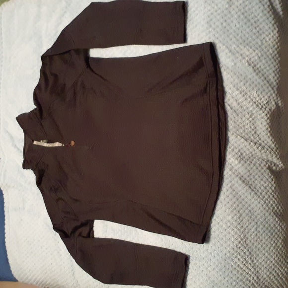 Eddie Bauer Black 1/4 zip pullover - Picture 2 of 4